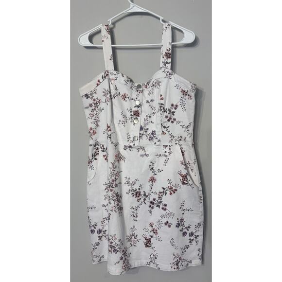 No Boundaries Women’s Floral Button-Front Sundress –Size XL, Casual Summer Dress - Picture 1 of 10
